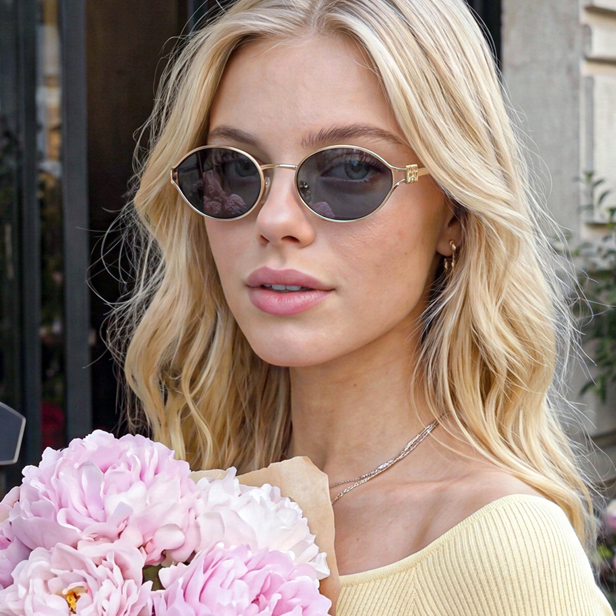 Round Cat-Eye Sunglasses
