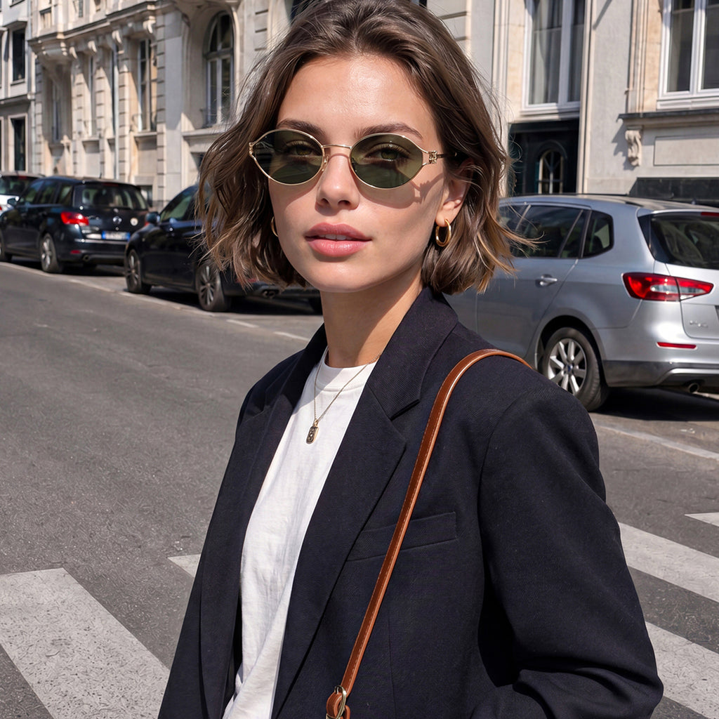 Round Cat-Eye Sunglasses