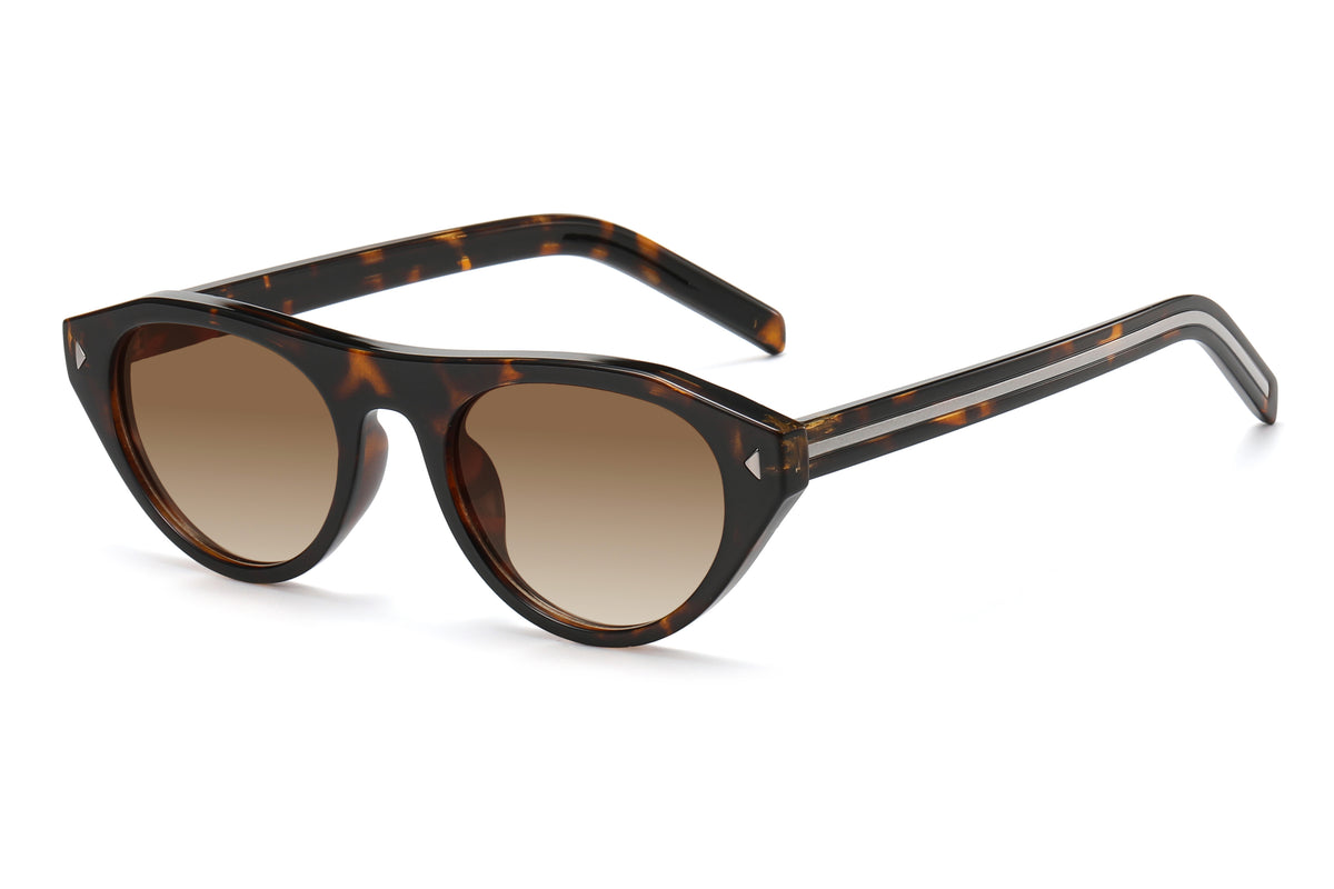 Soft Cat-Eye Frame Sunglasses