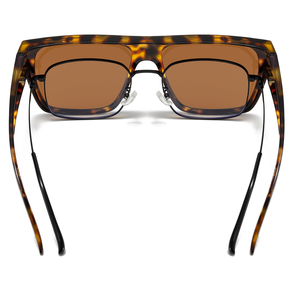 Rectangular Fit-Over Sunglasses