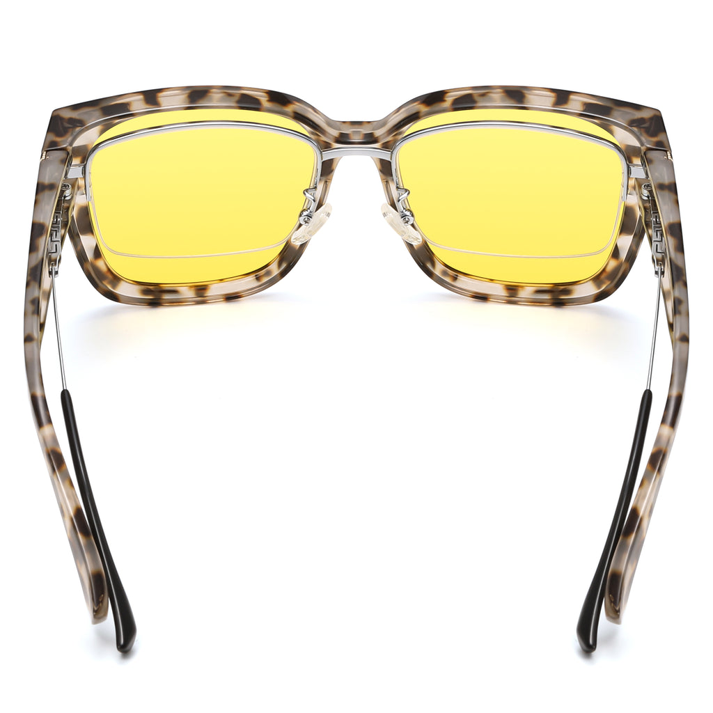 Soft Cat-Eye Square Frame