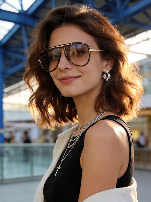 KIMORN Oversized 70s Aviator Sunglasses for Women