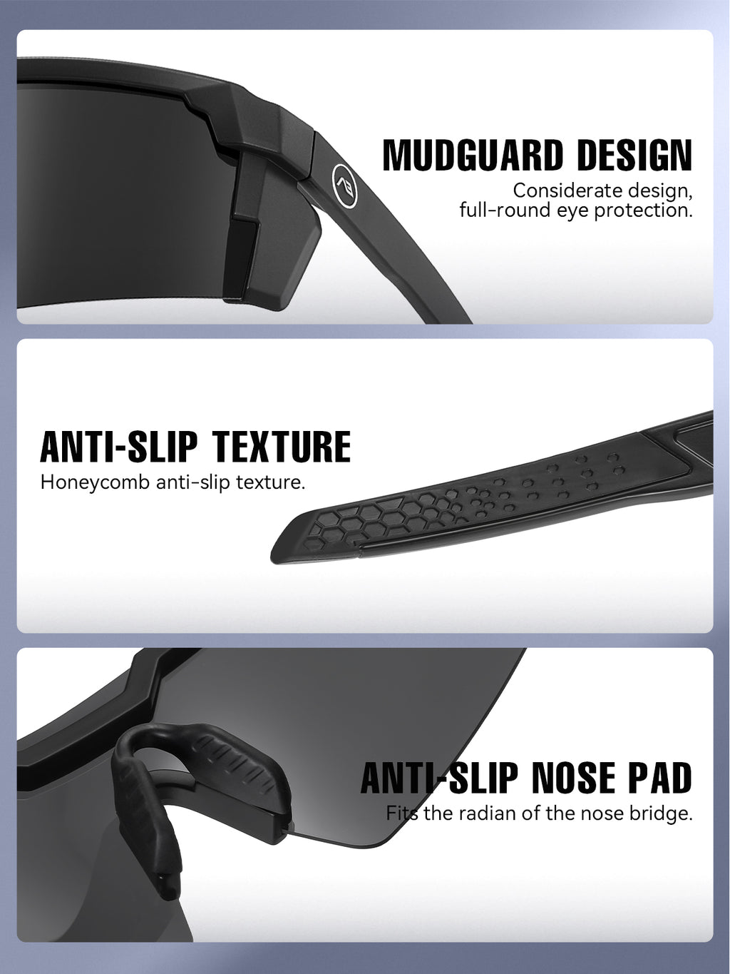 KIMORN Z87 Polarized Wraparound Sports Sunglasses