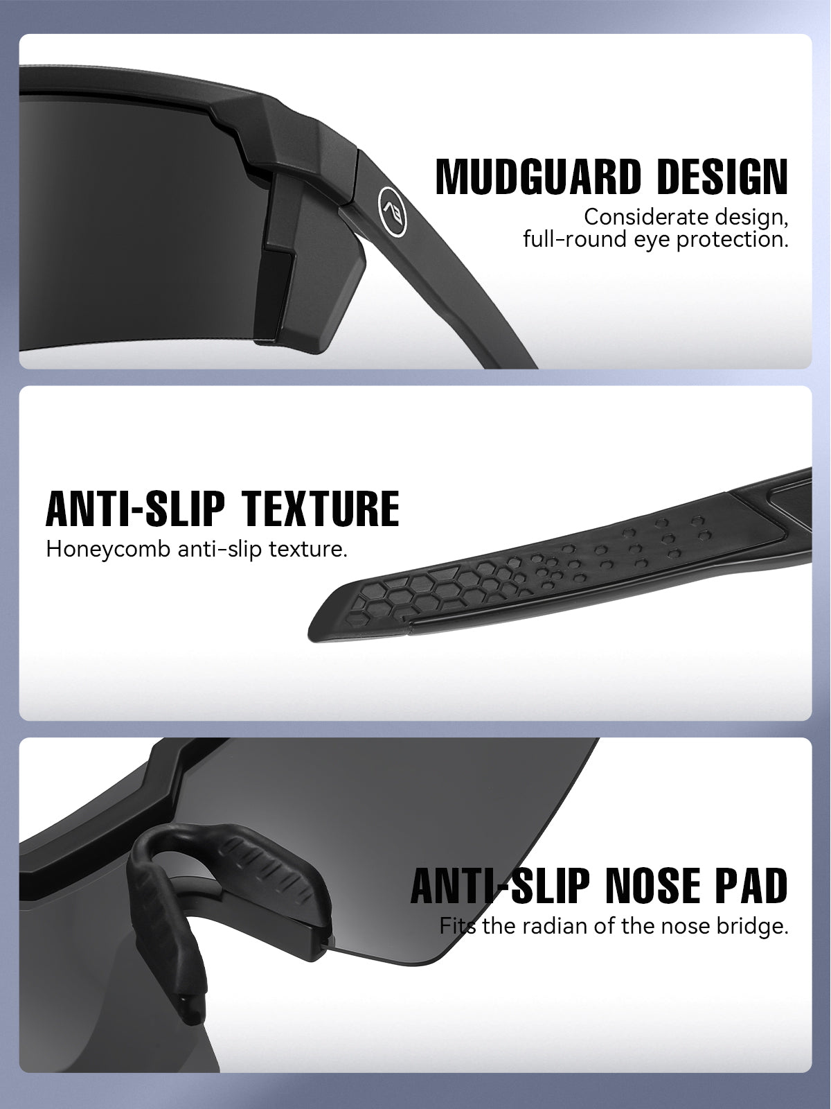 KIMORN Z87 Polarized Wraparound Sports Sunglasses