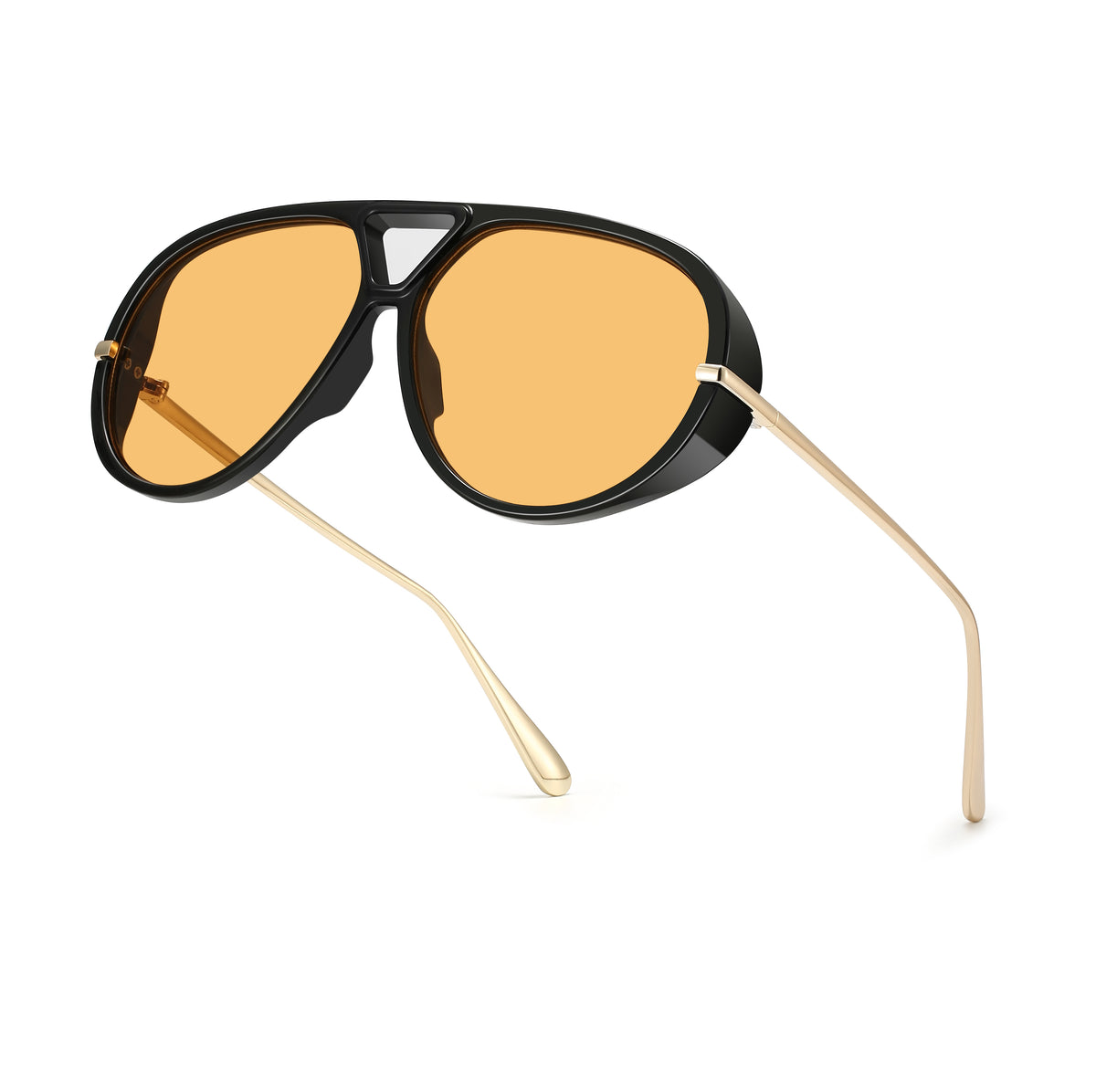 Double-Bridge Aviator Sunglasses