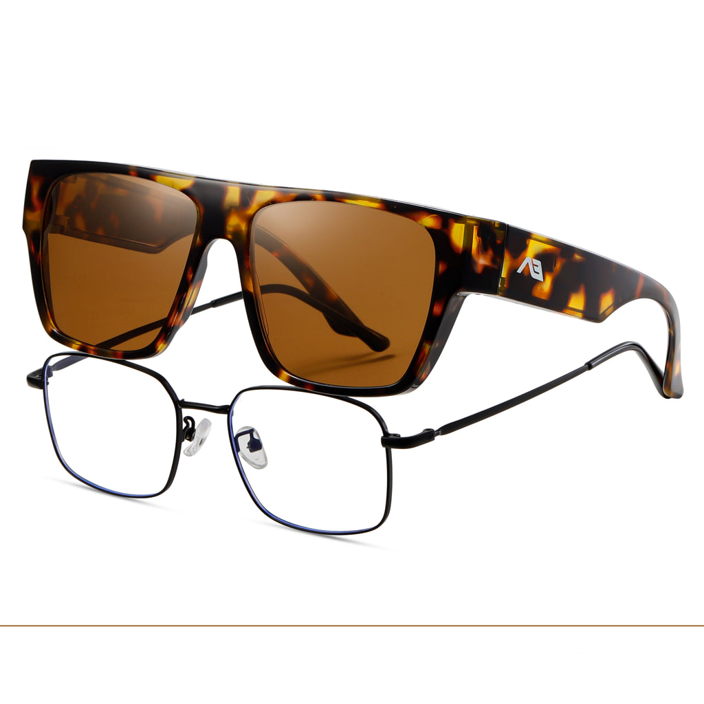 Rectangular Fit-Over Sunglasses