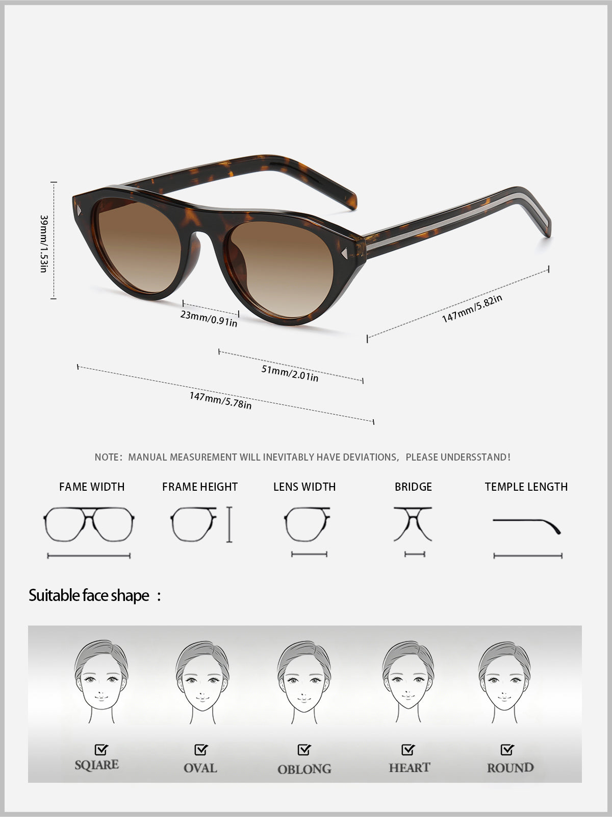 KIMORN Retro Small Oval Sunglasses