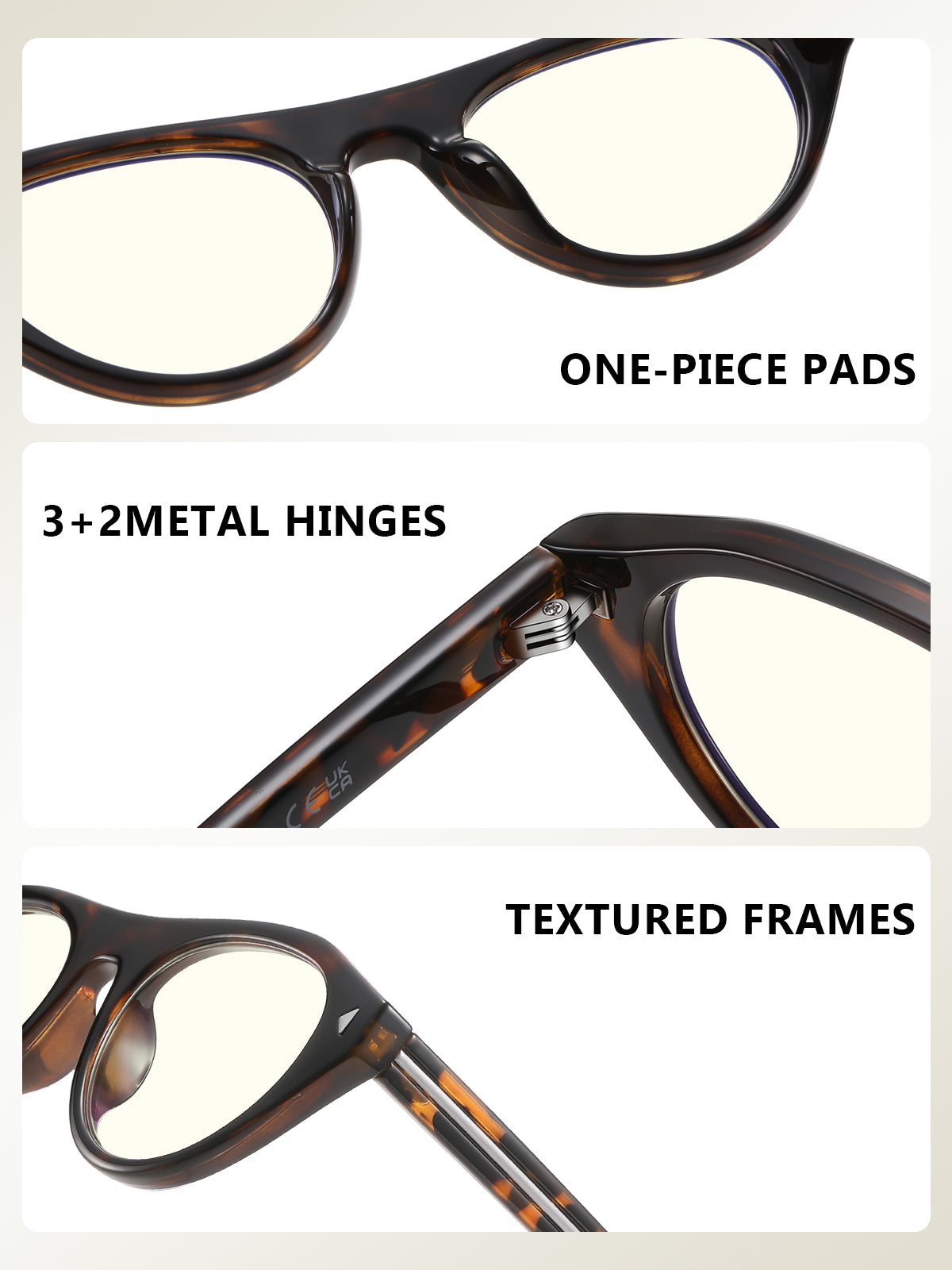 KIMORN Small Oval Blue Light Glasses