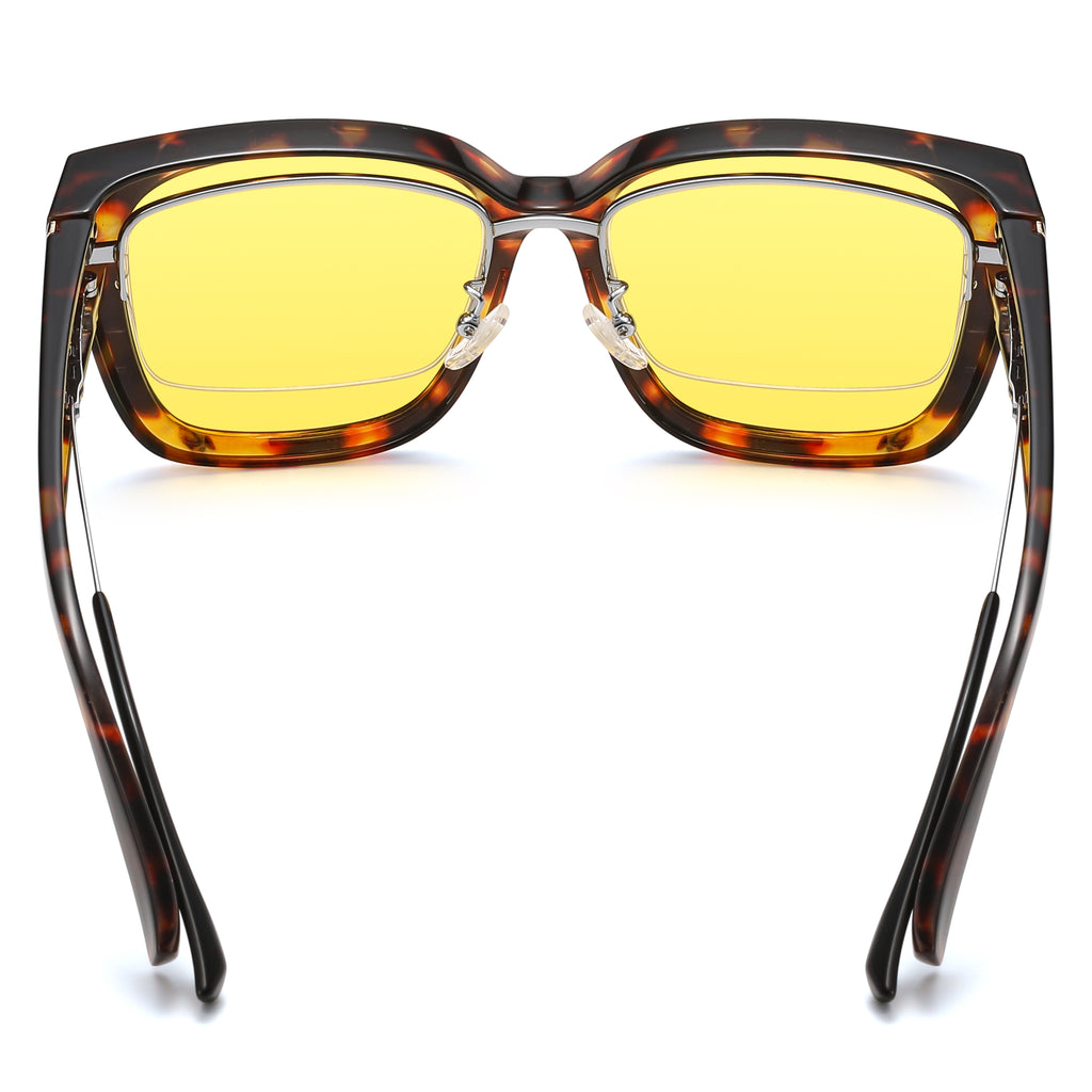 Soft Cat-Eye Square Frame