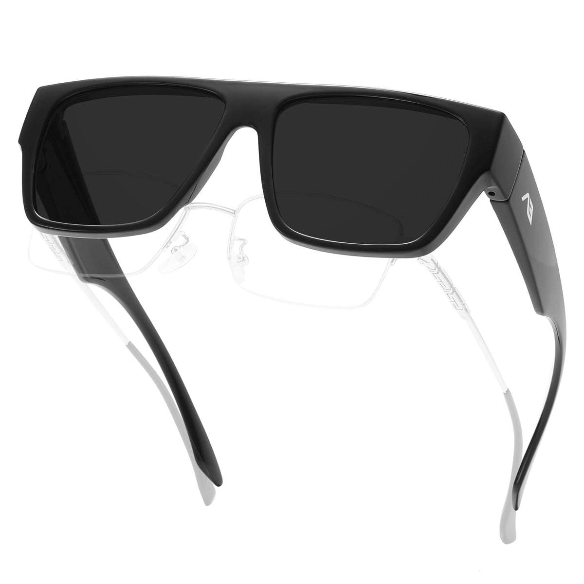 Rectangular Fit-Over Sunglasses