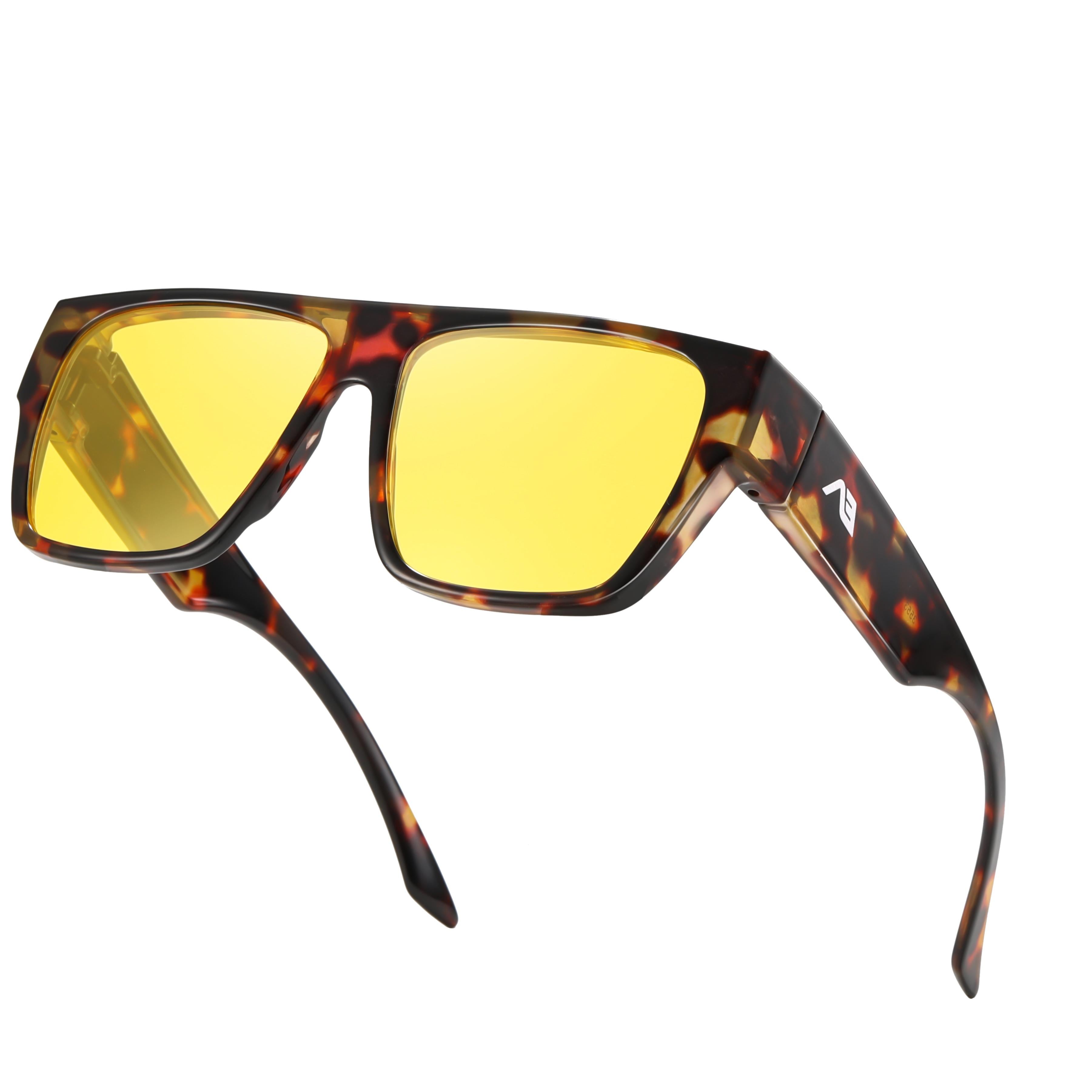 KIMORN Polarized Fit-Over Square Sunglasses