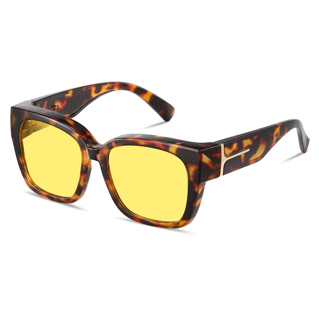 Soft Cat-Eye Square Frame