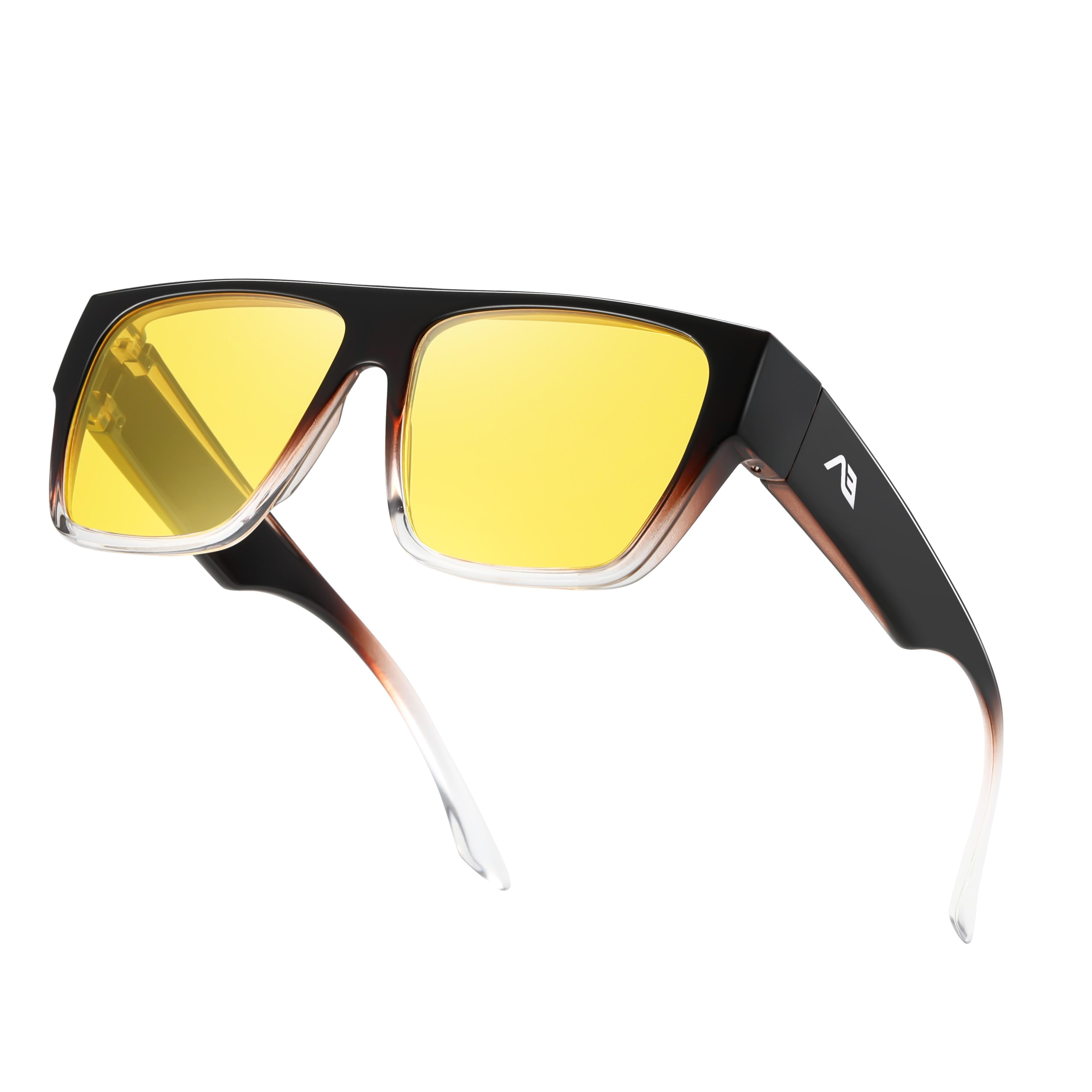 KIMORN Polarized Fit-Over Square Sunglasses