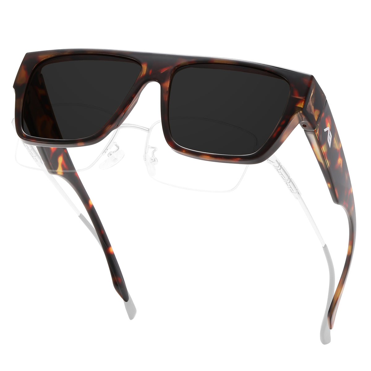 Rectangular Fit-Over Sunglasses