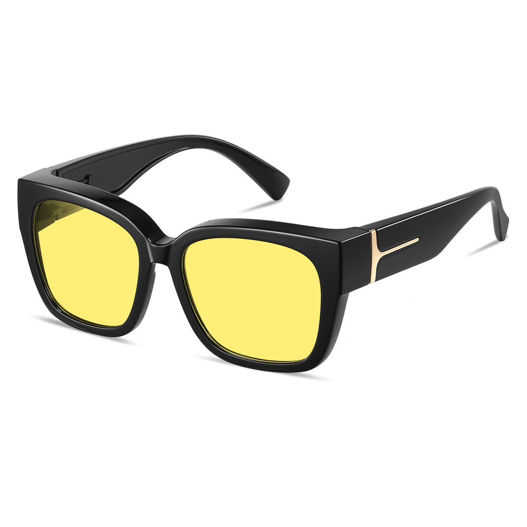 Soft Cat-Eye Square Frame