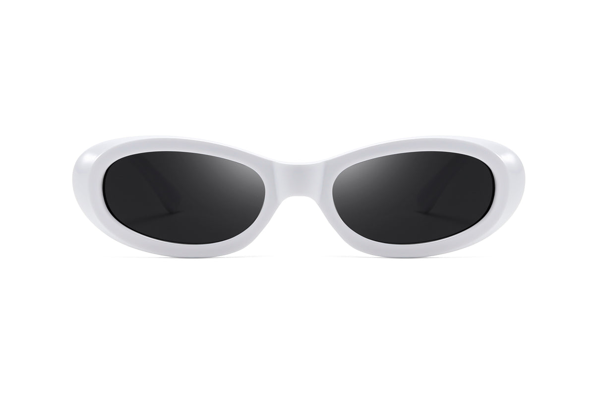 Retro Narrow Oval Sunglasses