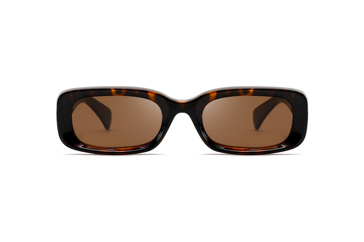 Retro Chunky Rectangular Sunglasses