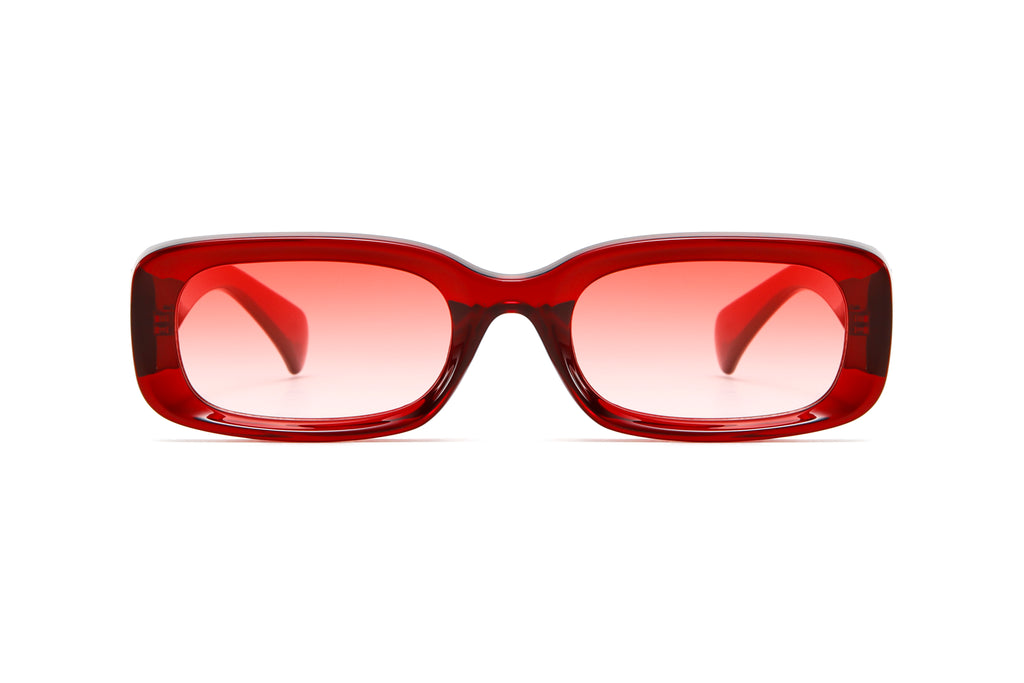 Retro Chunky Rectangular Sunglasses