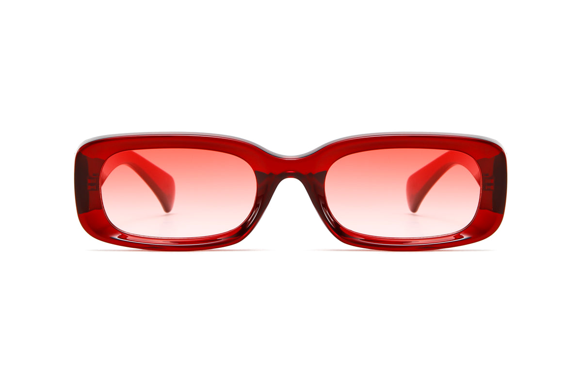 Retro Chunky Rectangular Sunglasses