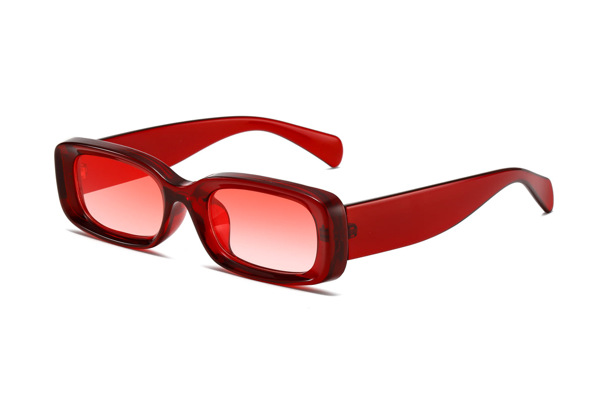 Retro Chunky Rectangular Sunglasses