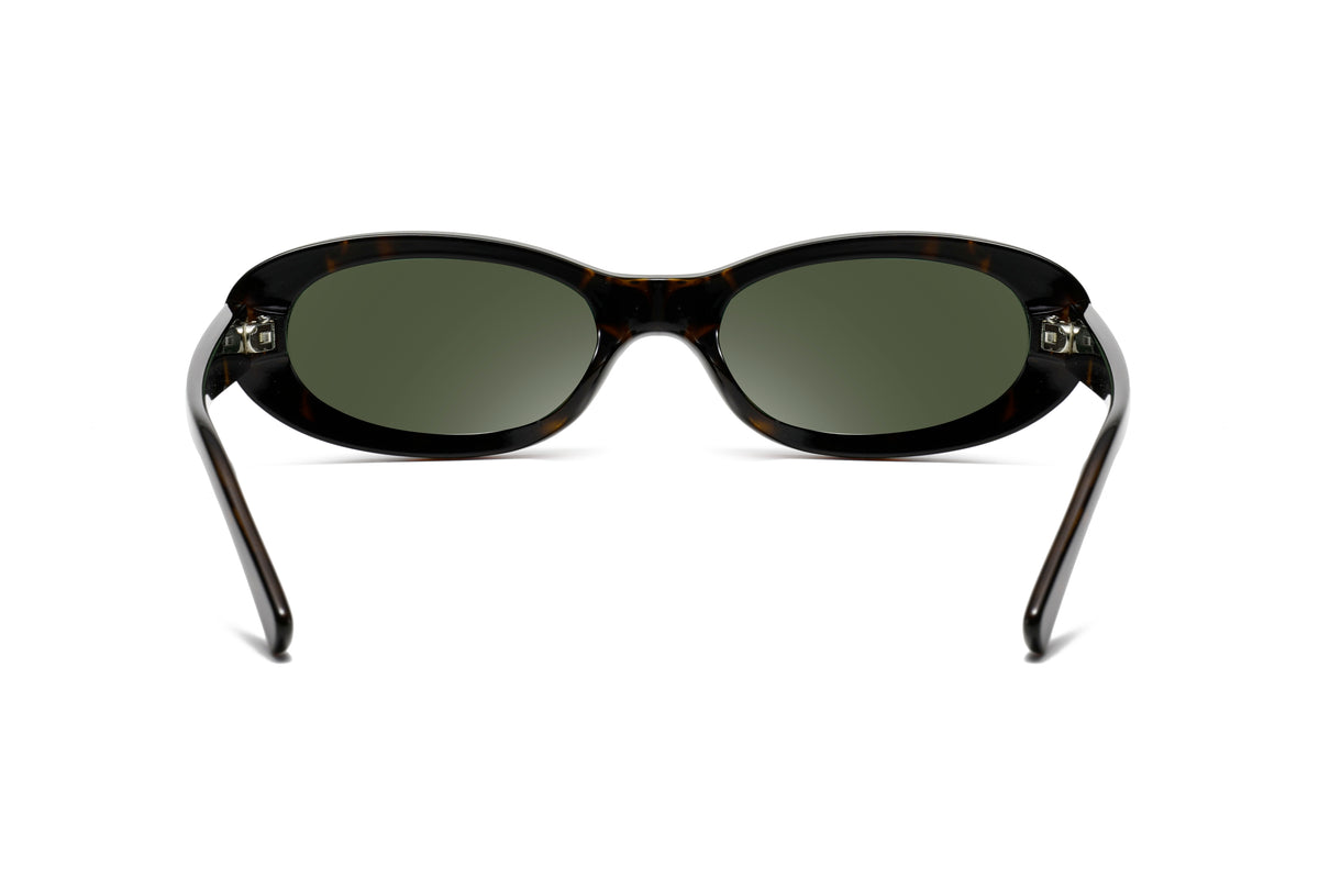 Retro Narrow Oval Sunglasses