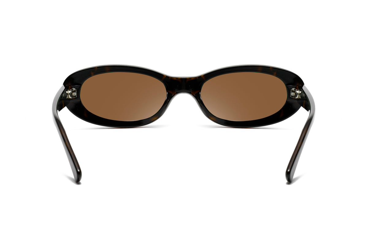 Retro Narrow Oval Sunglasses