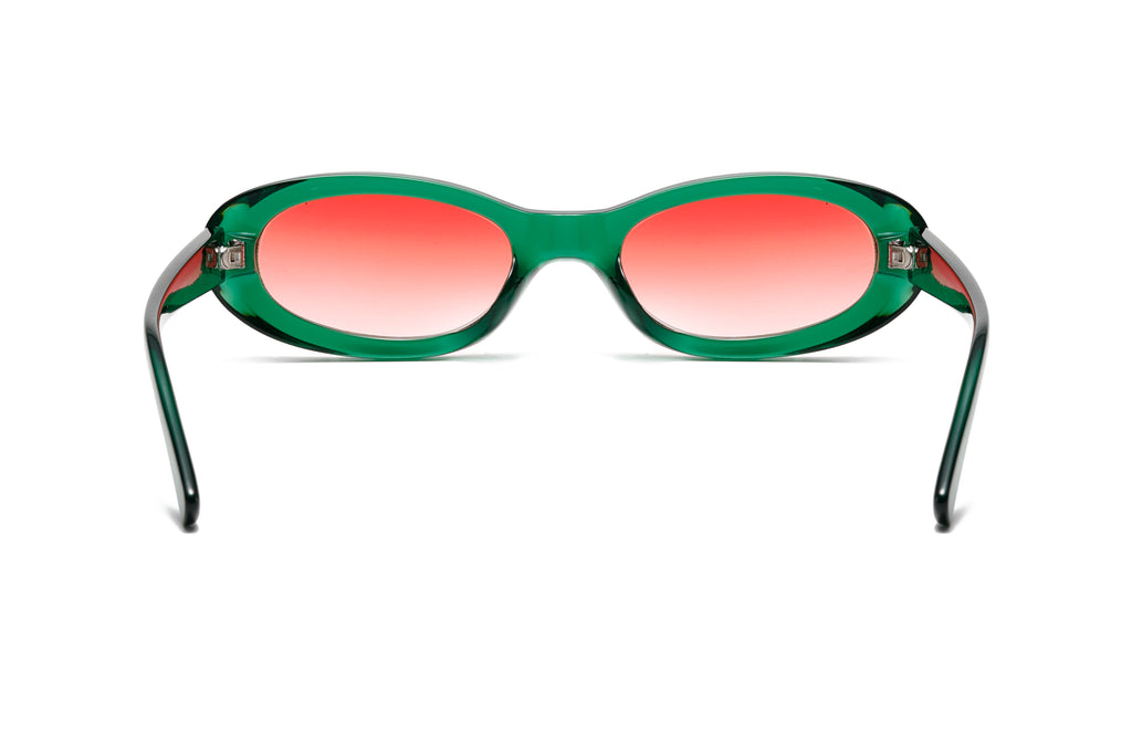 Retro Narrow Oval Sunglasses