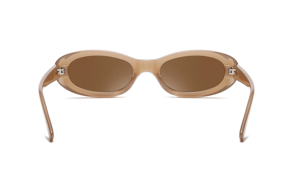 Retro Narrow Oval Sunglasses