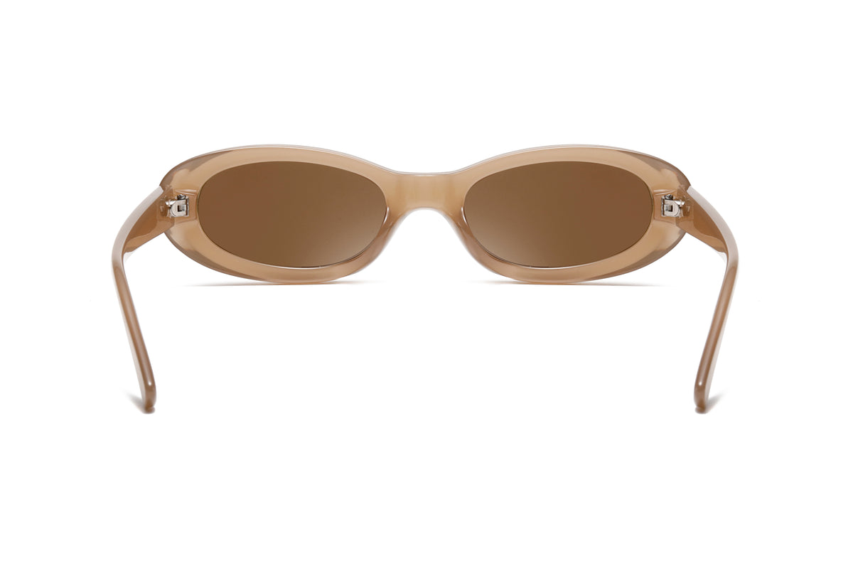 Retro Narrow Oval Sunglasses