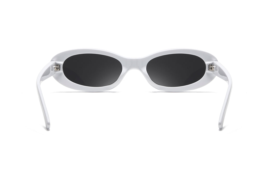 Retro Narrow Oval Sunglasses