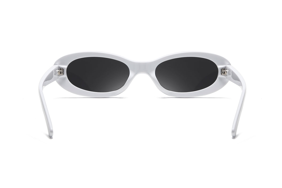 Retro Narrow Oval Sunglasses
