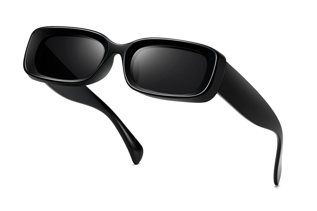 Retro Chunky Rectangular Sunglasses