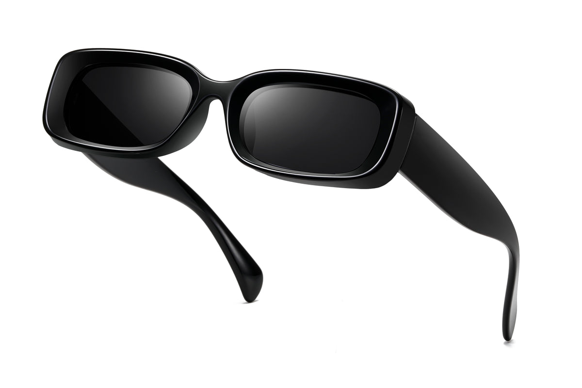 Retro Chunky Rectangular Sunglasses
