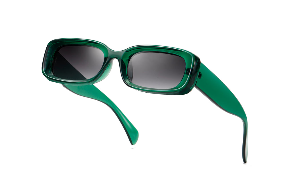 Retro Chunky Rectangular Sunglasses