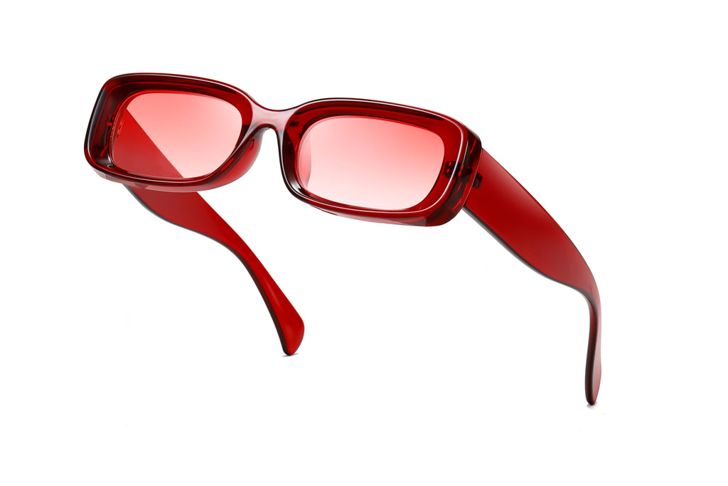 Retro Chunky Rectangular Sunglasses