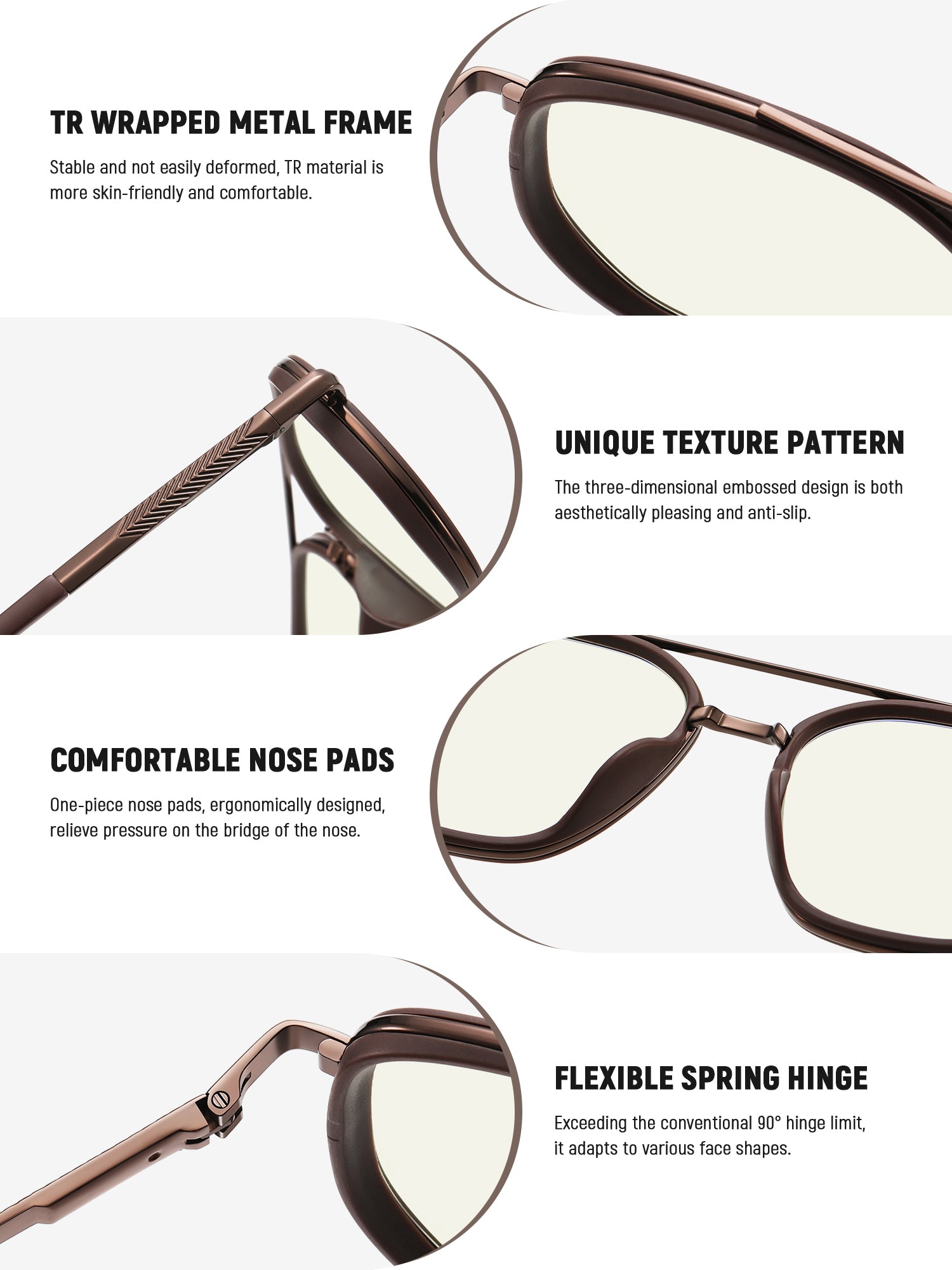 KIMORN Aviator Blue Light Glasses for Women and Men